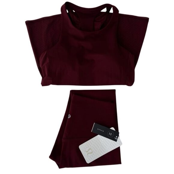 .Lululemon Align Crop 19" Deep Rouge - Picture 9 of 9